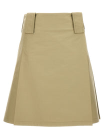 Burberry Pleated Skirt Beige