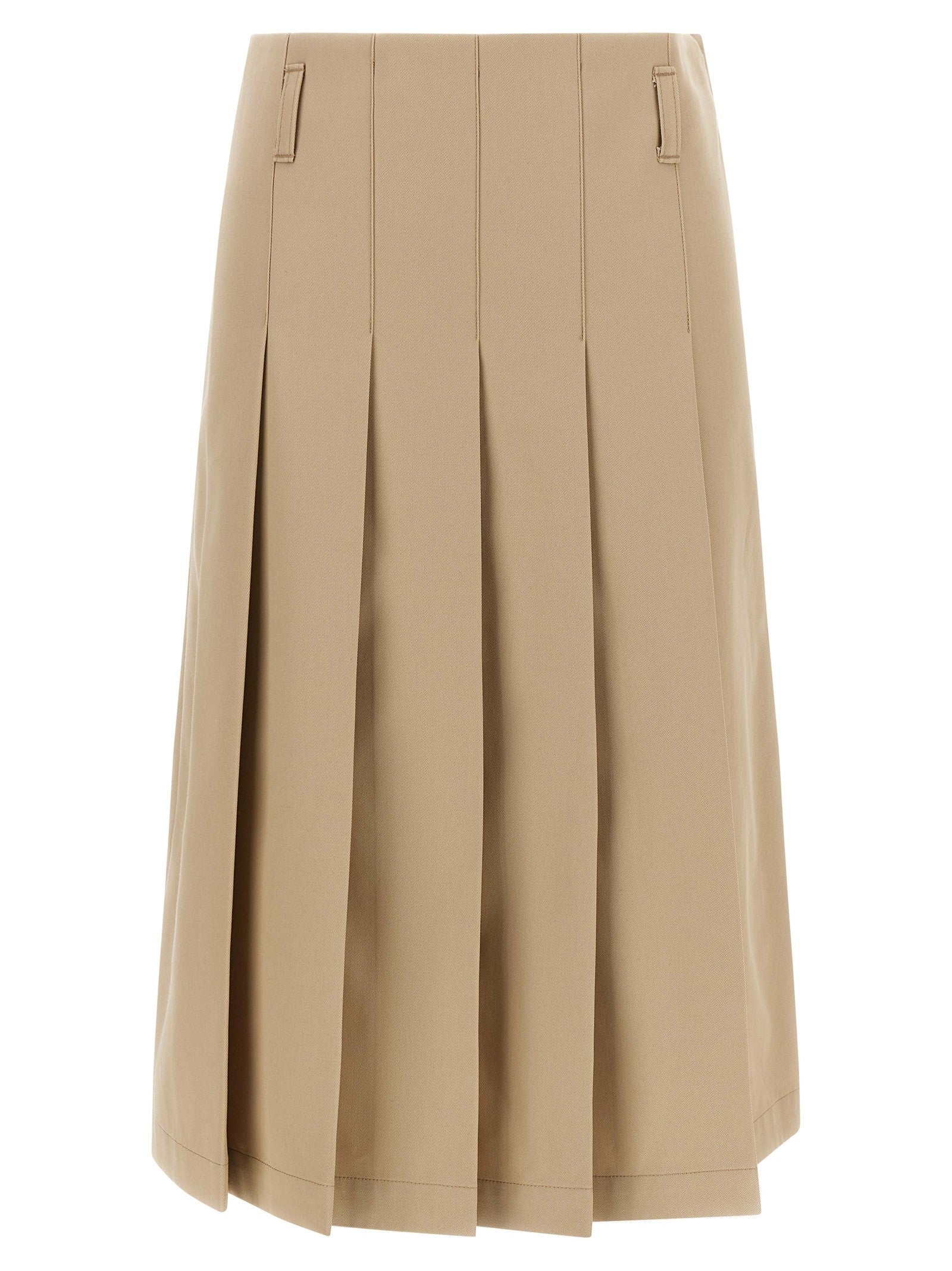 A.P.C Pleated Skirt Beige