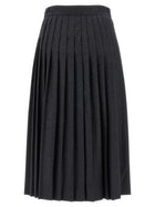 PRADA Pleated Skirt Grey, view 2