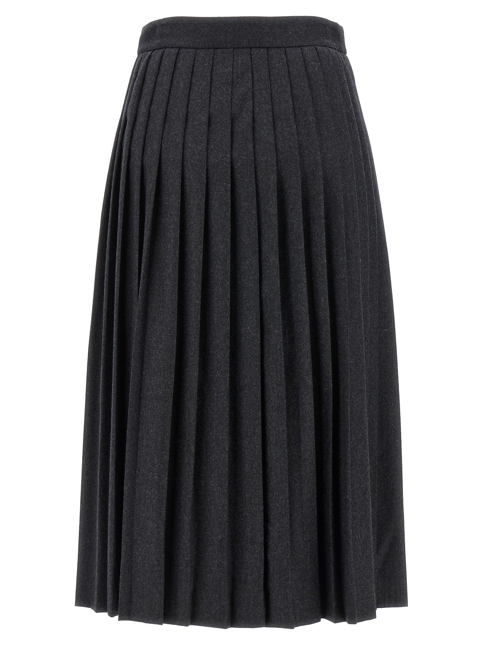 PRADA Pleated Skirt Grey