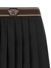 Versace Pleated Skirt Black