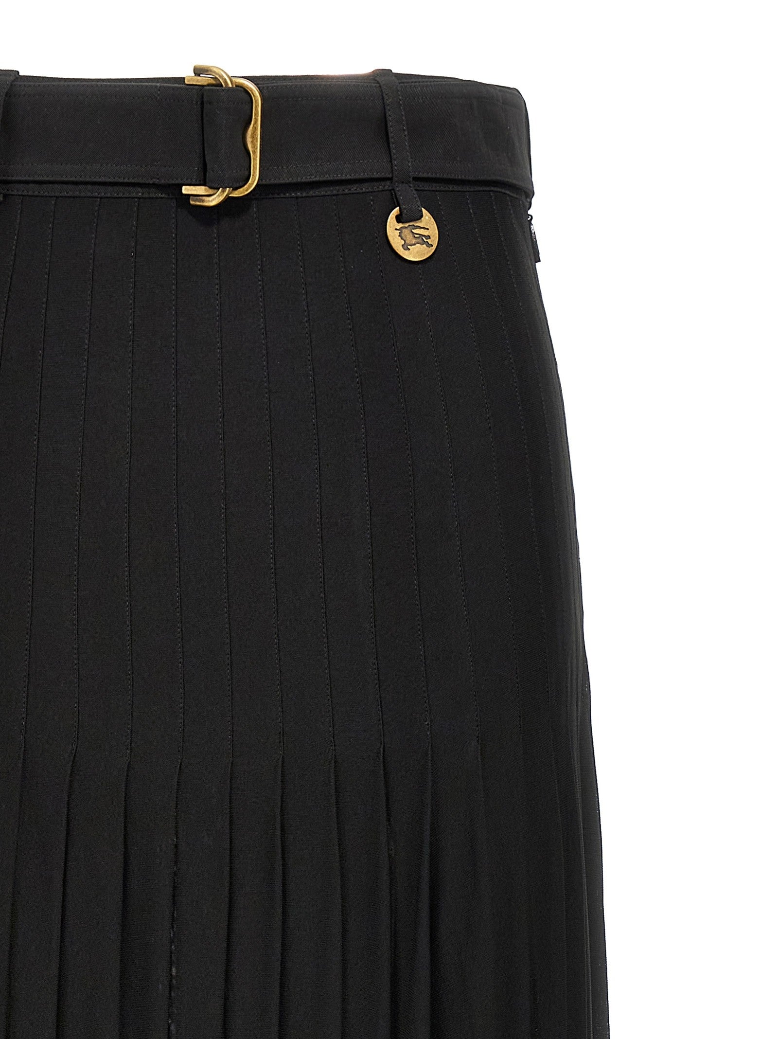Burberry Pleated Skirt Black