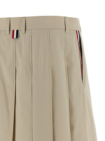 Thom Browne Pleated Skirt Beige