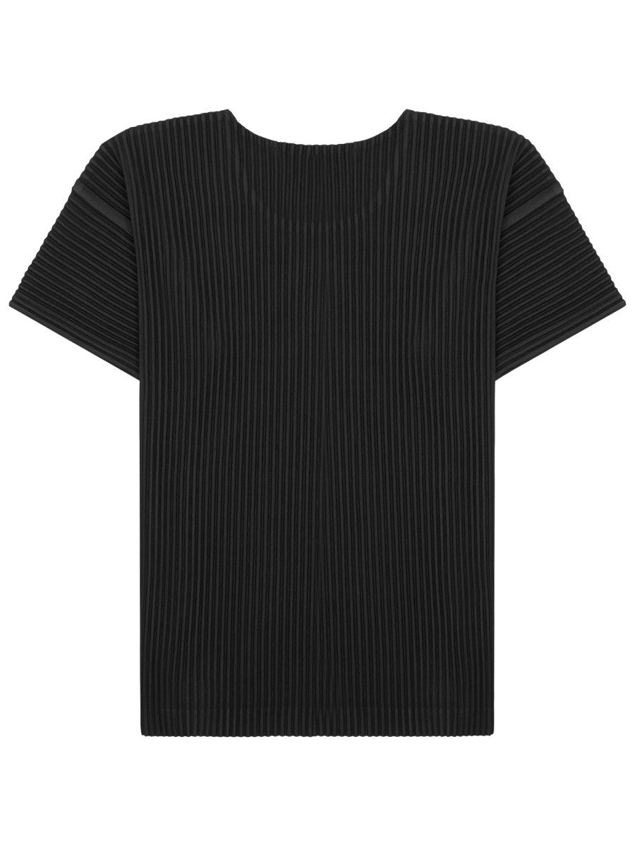Homme Plisse Issey Miyake Men's Pleated Shirt Black Homme Plisse Issey Miyake
