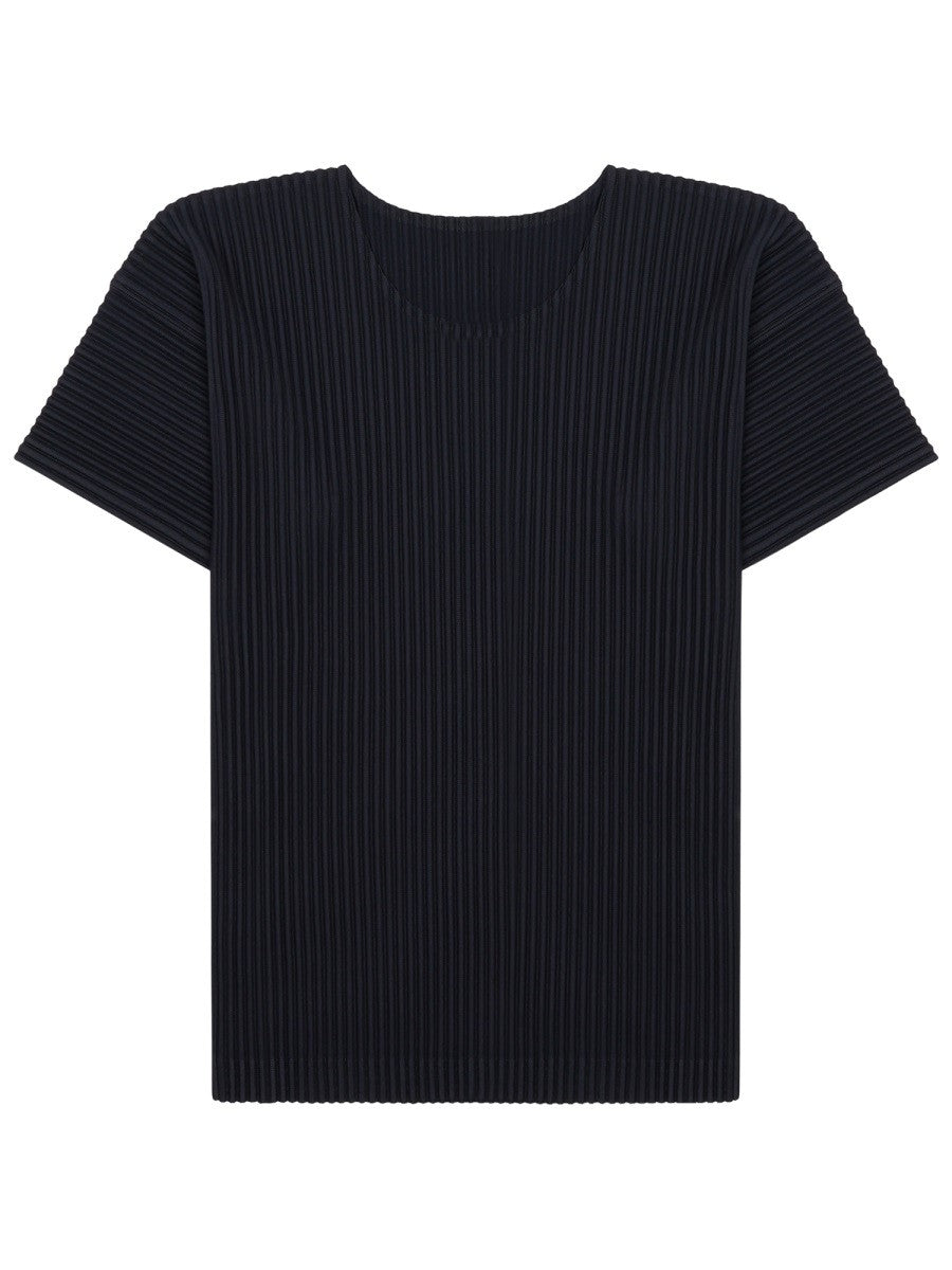 Homme Plisse Issey Miyake Men's Pleated Shirt Black Homme Plisse Issey Miyake