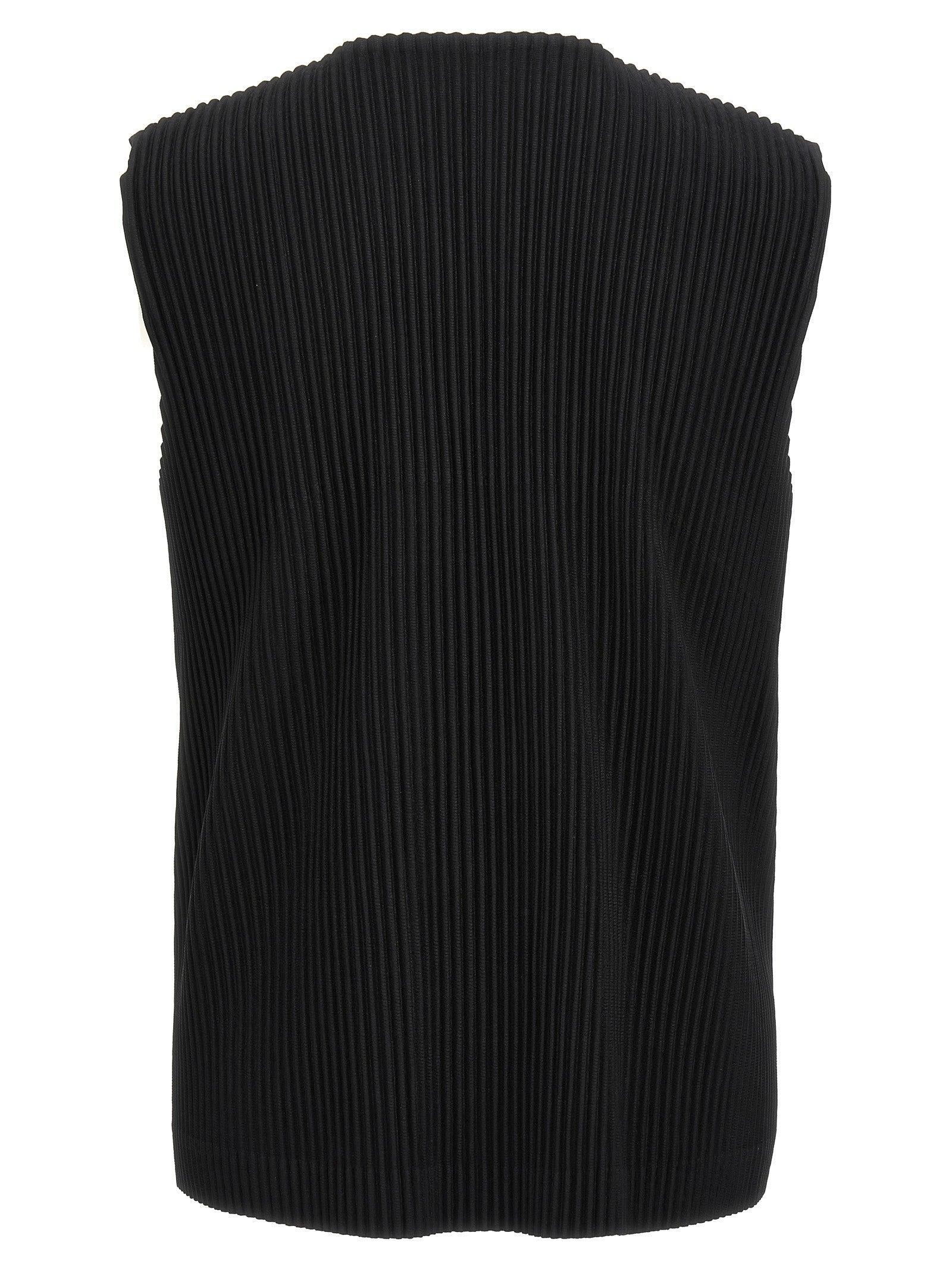 Homme Plissé Issey Miyake Pleated Vest Black