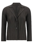 Pleats Please Issey Miyake Pleats Blazer Grey