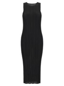 Pleats Please Issey Miyake Black Basics Dress Black