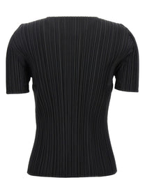 Pleats Please Issey Miyake Black Basics Top Black, view 2