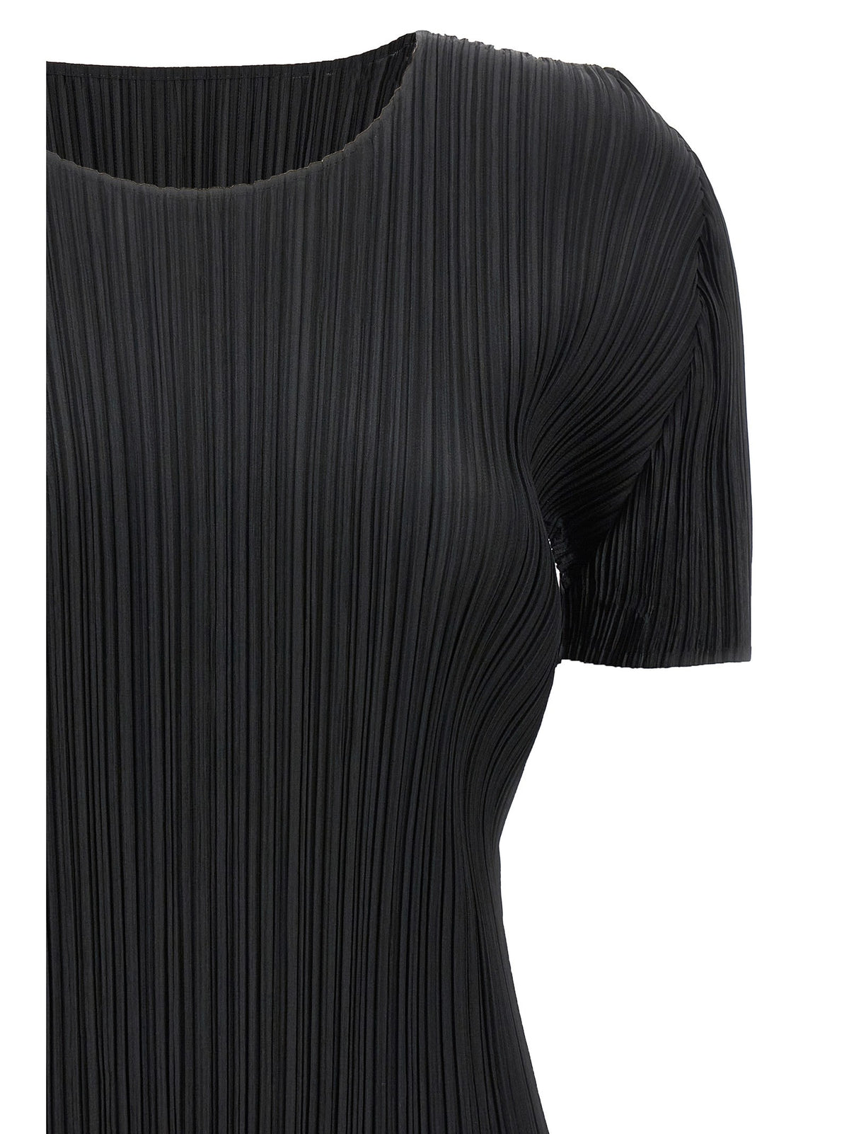 Pleats Please Issey Miyake Black Basics Top Black, view 3