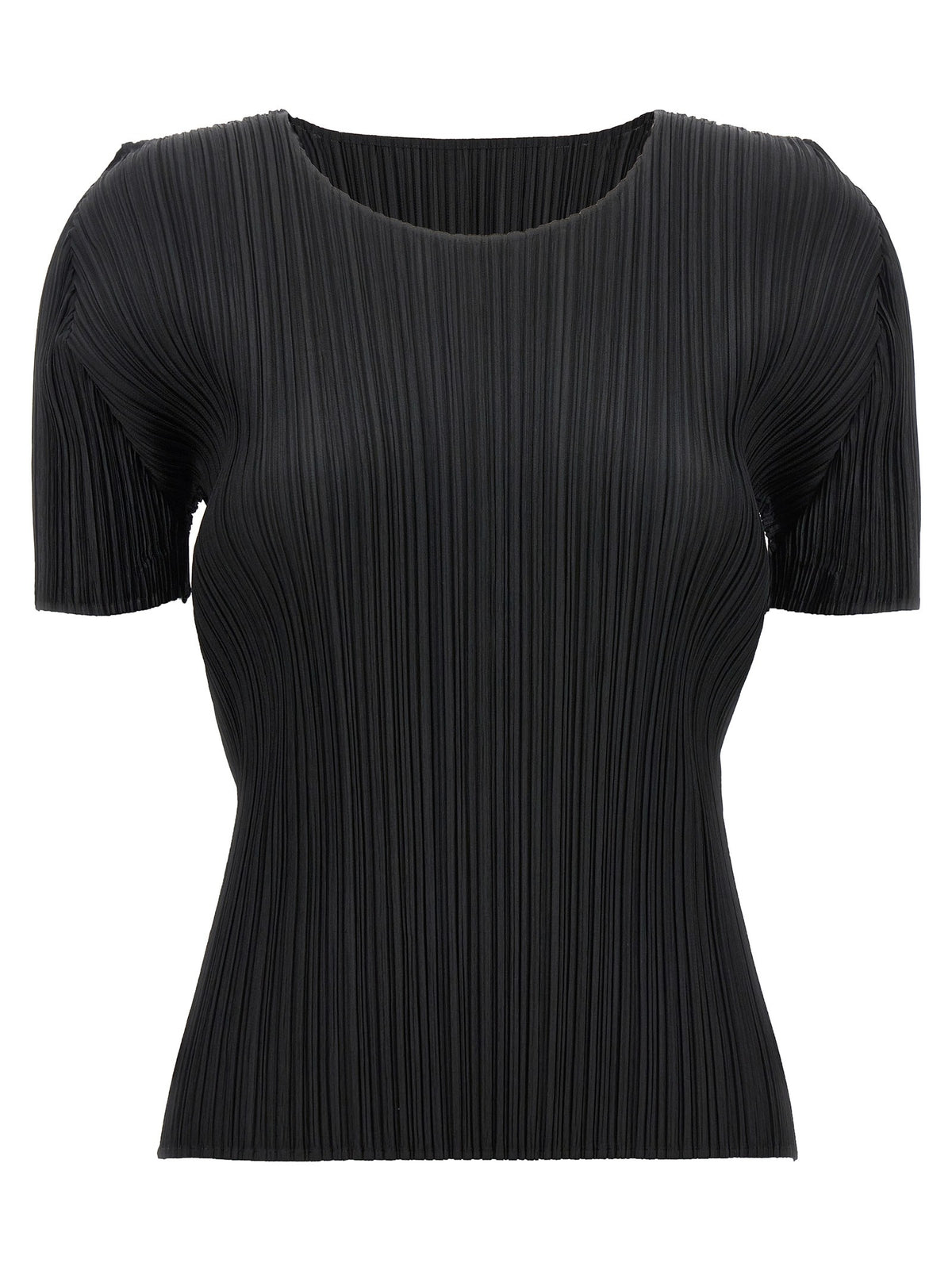 Pleats Please Issey Miyake Black Basics Top Black
