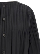 Pleats Please Issey Miyake Black Smooth Coat Coat Black, view 3