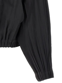 Pleats Please Issey Miyake Black Smooth Coat Coat Black, view 4