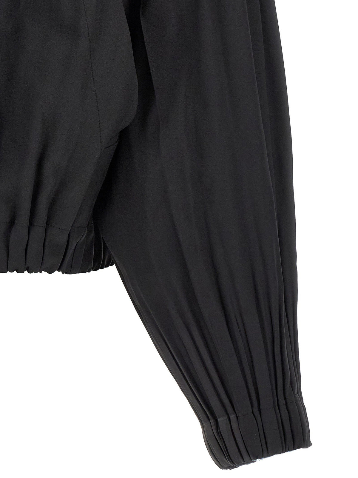 Pleats Please Issey Miyake Black Smooth Coat Coat Black, view 4