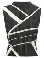 Pleats Please Issey Miyake Fold Line Blouse Grey