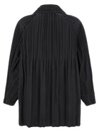 Pleats Please Issey Miyake Line Black Smooth Coat Coat Black, view 2