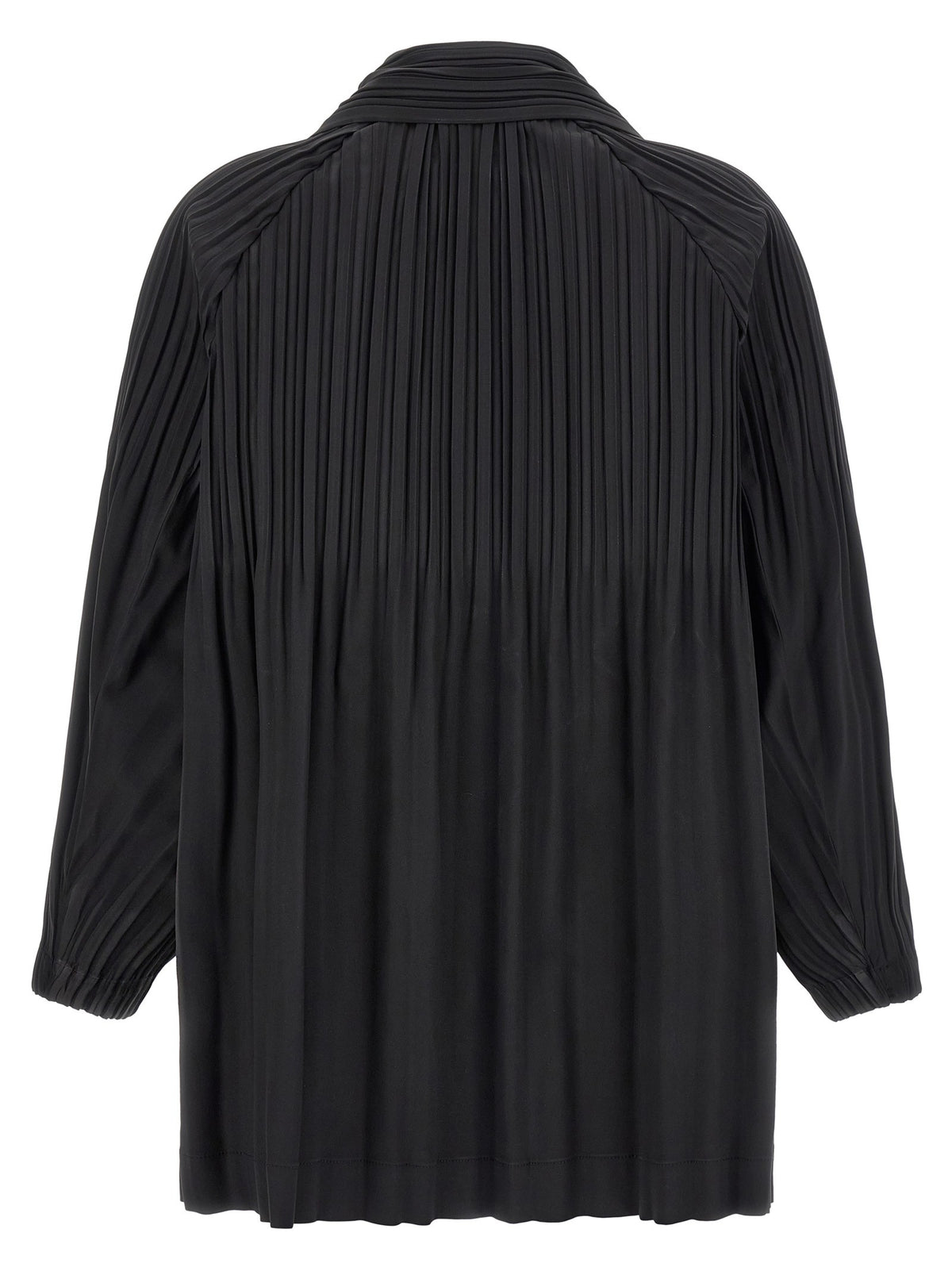 Pleats Please Issey Miyake Line Black Smooth Coat Coat Black, view 2