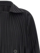 Pleats Please Issey Miyake Line Black Smooth Coat Coat Black, view 3