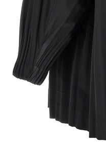 Pleats Please Issey Miyake Line Black Smooth Coat Coat Black, view 4