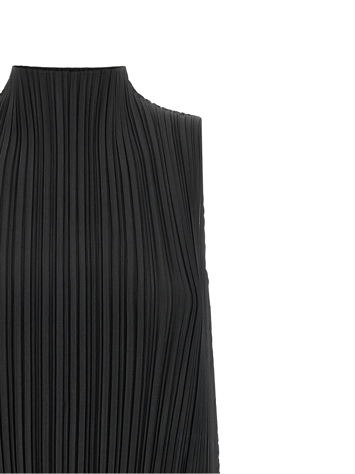 Pleats Please Issey Miyake Mellow Pleats Dress Black, view 3