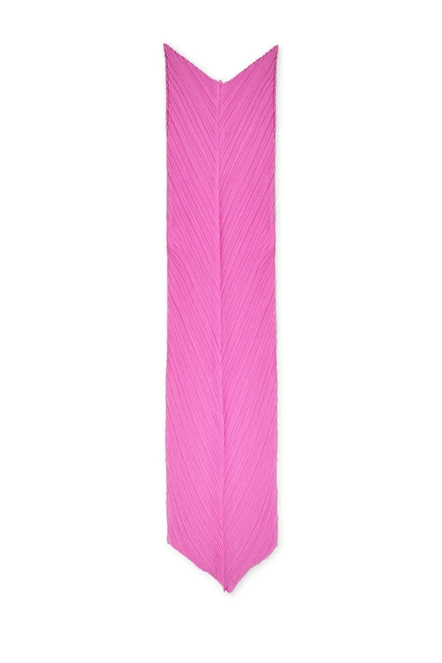 A vibrant pink pleated scarf with chevron pattern by pleats please issey miyake women’s sciarpa monthly january blue
