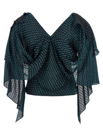 Kiko Kostadinov Plexus Blouse Blue