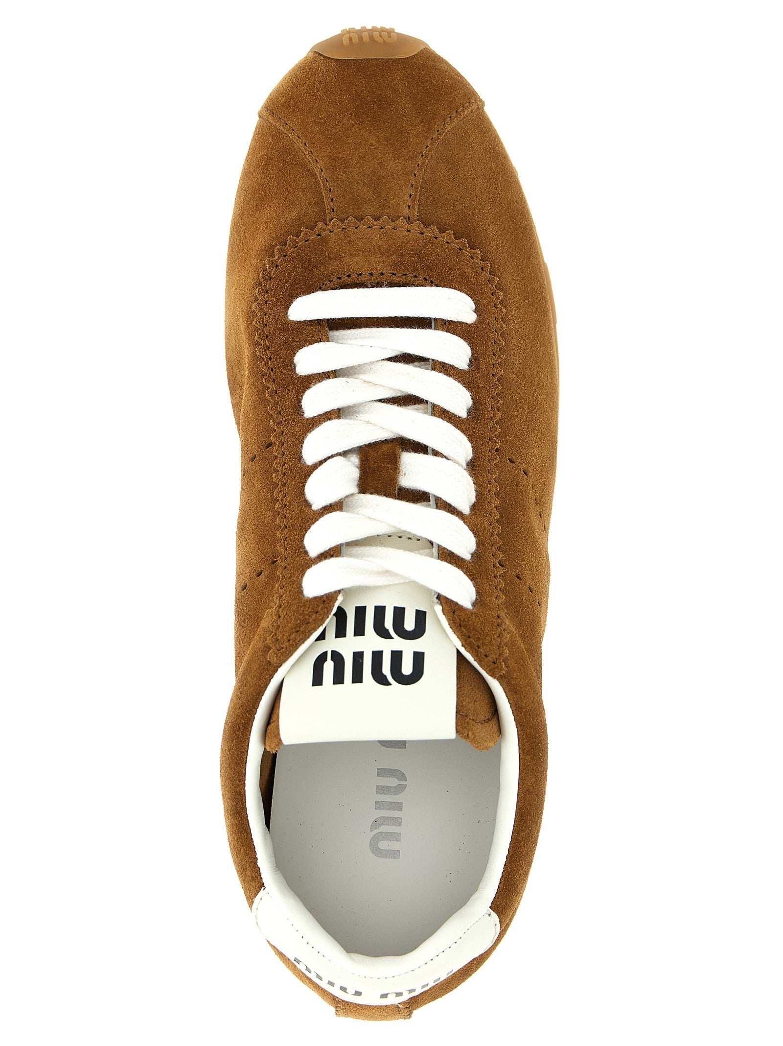 Miu Miu Plume Sneakers Brown