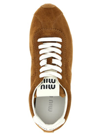 Miu Miu Plume Sneakers Brown