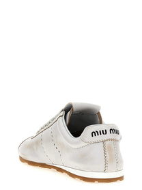 Miu Miu Plume Sneakers White, view 3