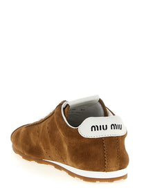 Miu Miu Plume Sneakers Brown