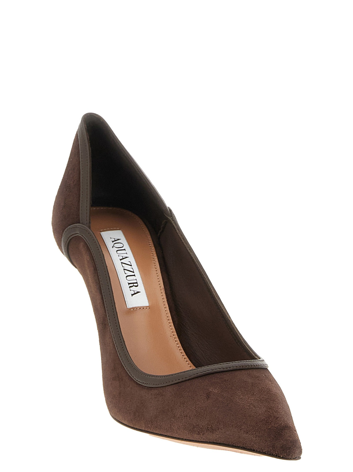 Aquazzura Plush Pumps Brown, view 2