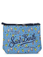 Mc2 Saint Barth Unisex Aline Clutch Blue, view 2