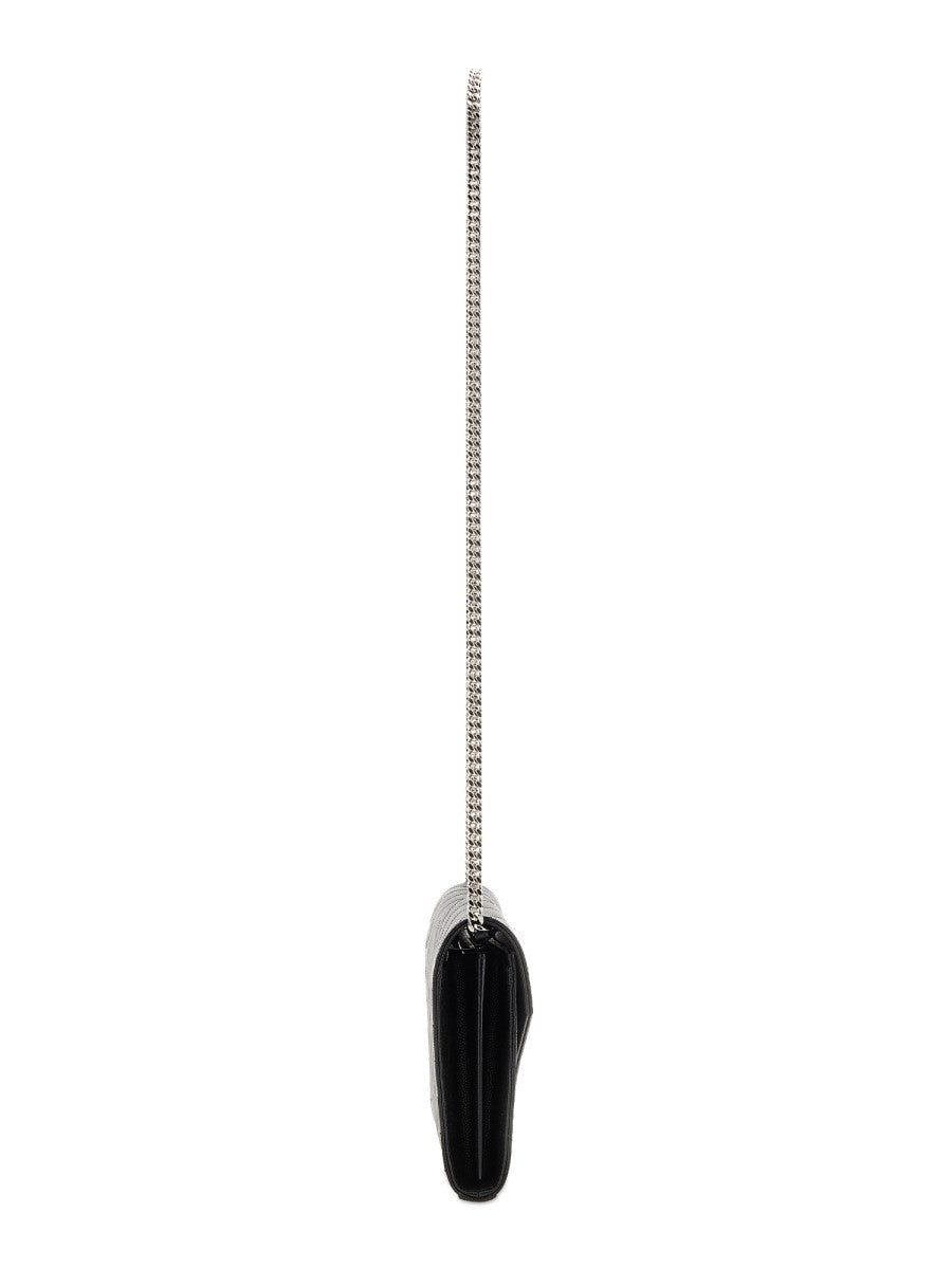 Saint Laurent Women's Pochette Cassandre Con Catena Black