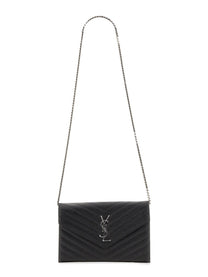 Saint Laurent Women's Pochette Cassandre Con Catena Black