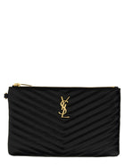 Saint Laurent Women's Cassandre Clutch Black
