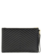 Saint Laurent Women's Cassandre Clutch Black, view 2