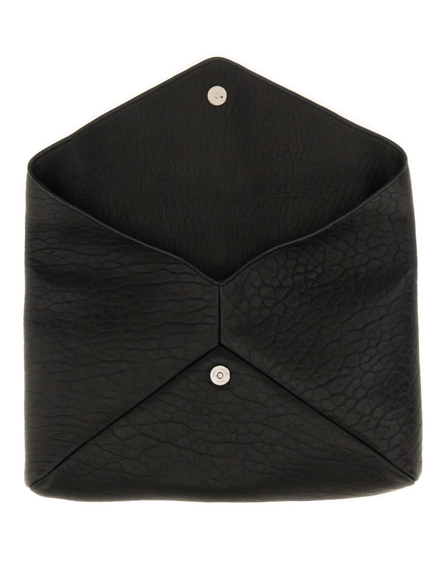 Saint Laurent Men's Pochette Envelope Cassandre Large Black