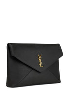 Saint Laurent Women's Envelope Cassandre Large Clutch Black, view 5