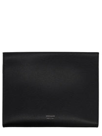 Ferragamo Men's Pochette Gancini Black
