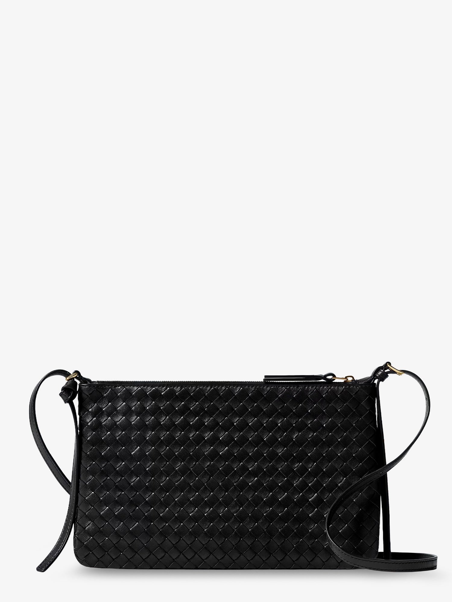 Bottega Veneta Women's Pochette Intrecciato Piccolo Medium Black