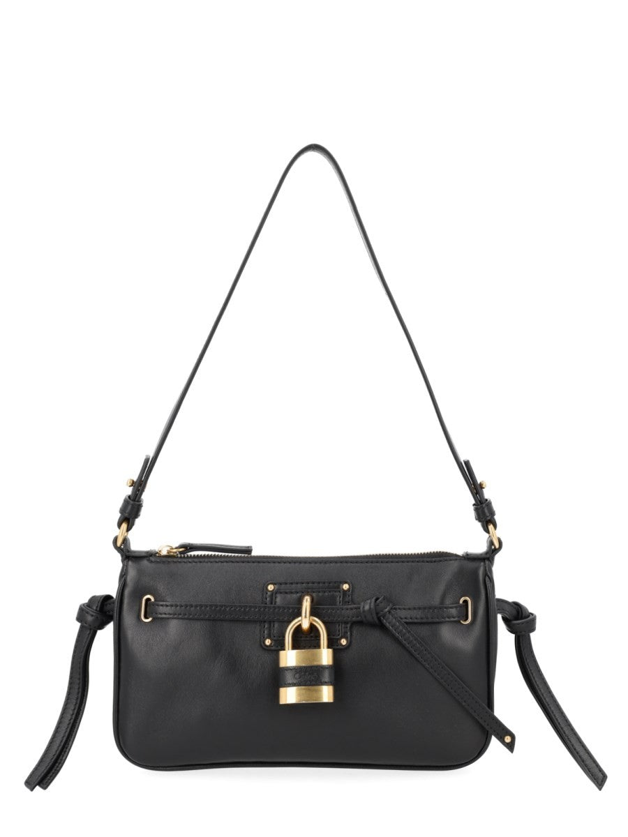 Chloé Women's Mini Paddington Sling Clutch with Crossbody Bag Black