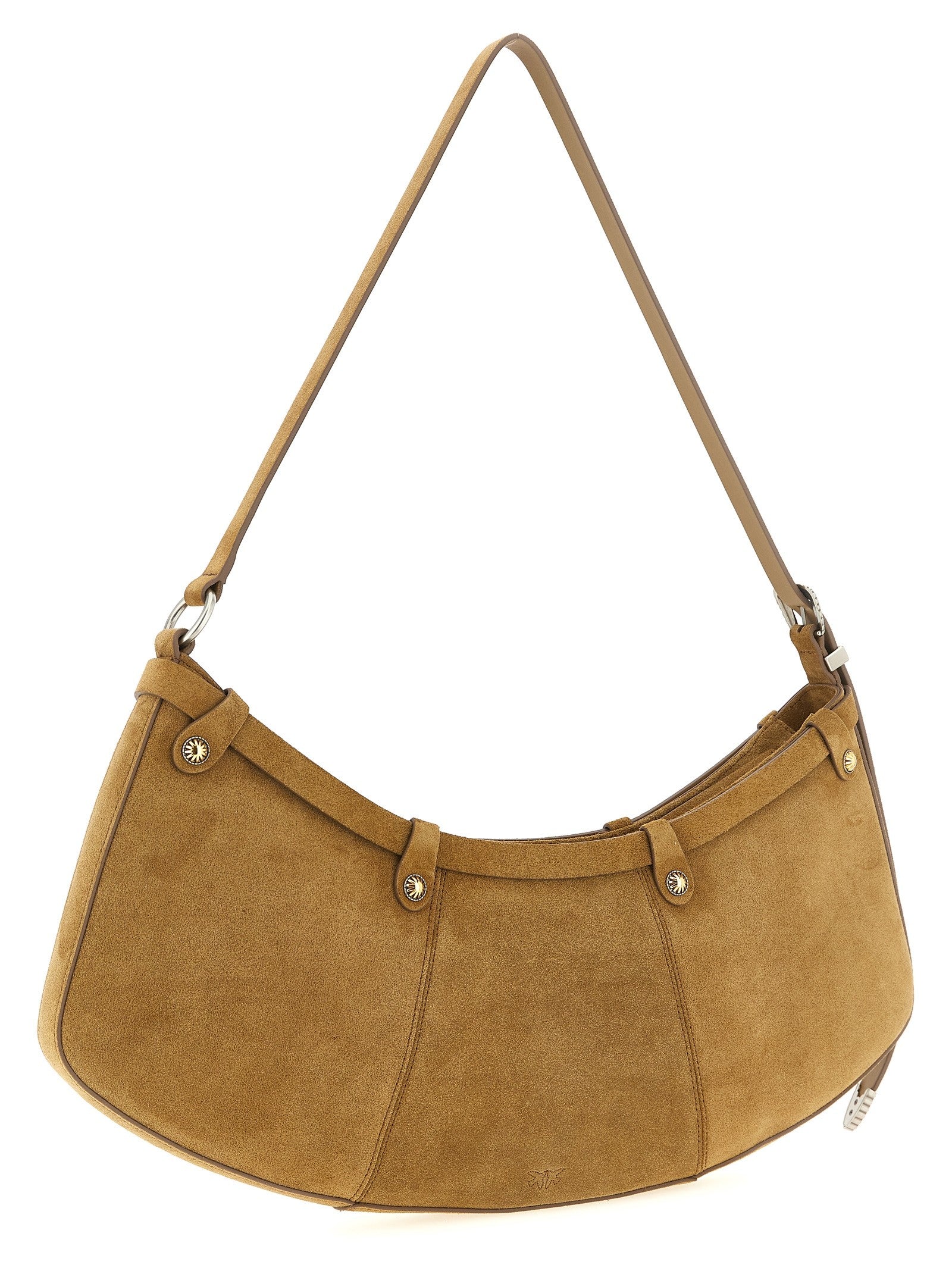 Pinko Pocket Body Large Shoulder Bag Beige