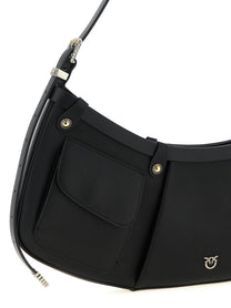 Pinko Pocket Body Large Shoulder Bag Black