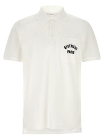 Givenchy Pocket Embroidery Polo Shirt White