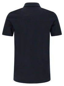 Givenchy Pocket Embroidery Polo Shirt Blue