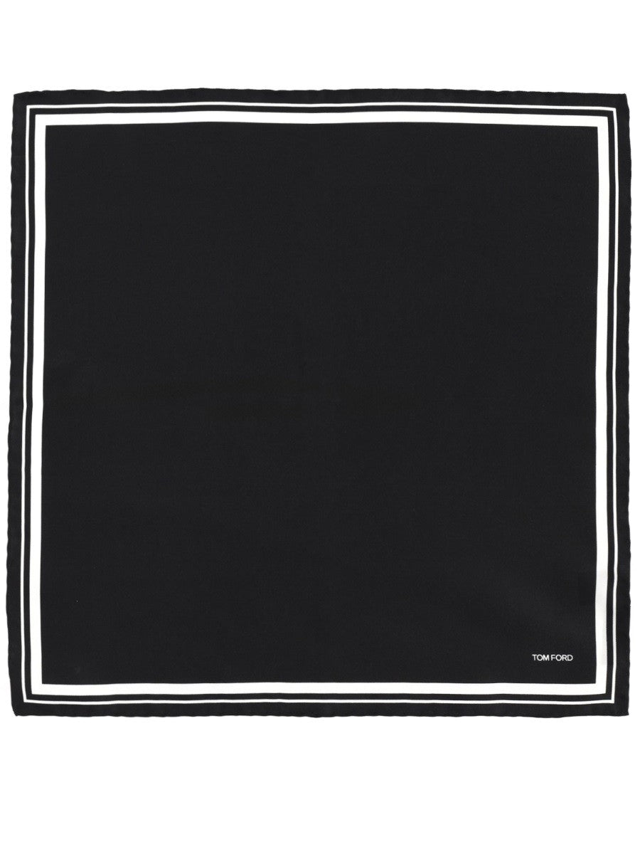 Tom Ford Men's Pocket Handkerchief Black