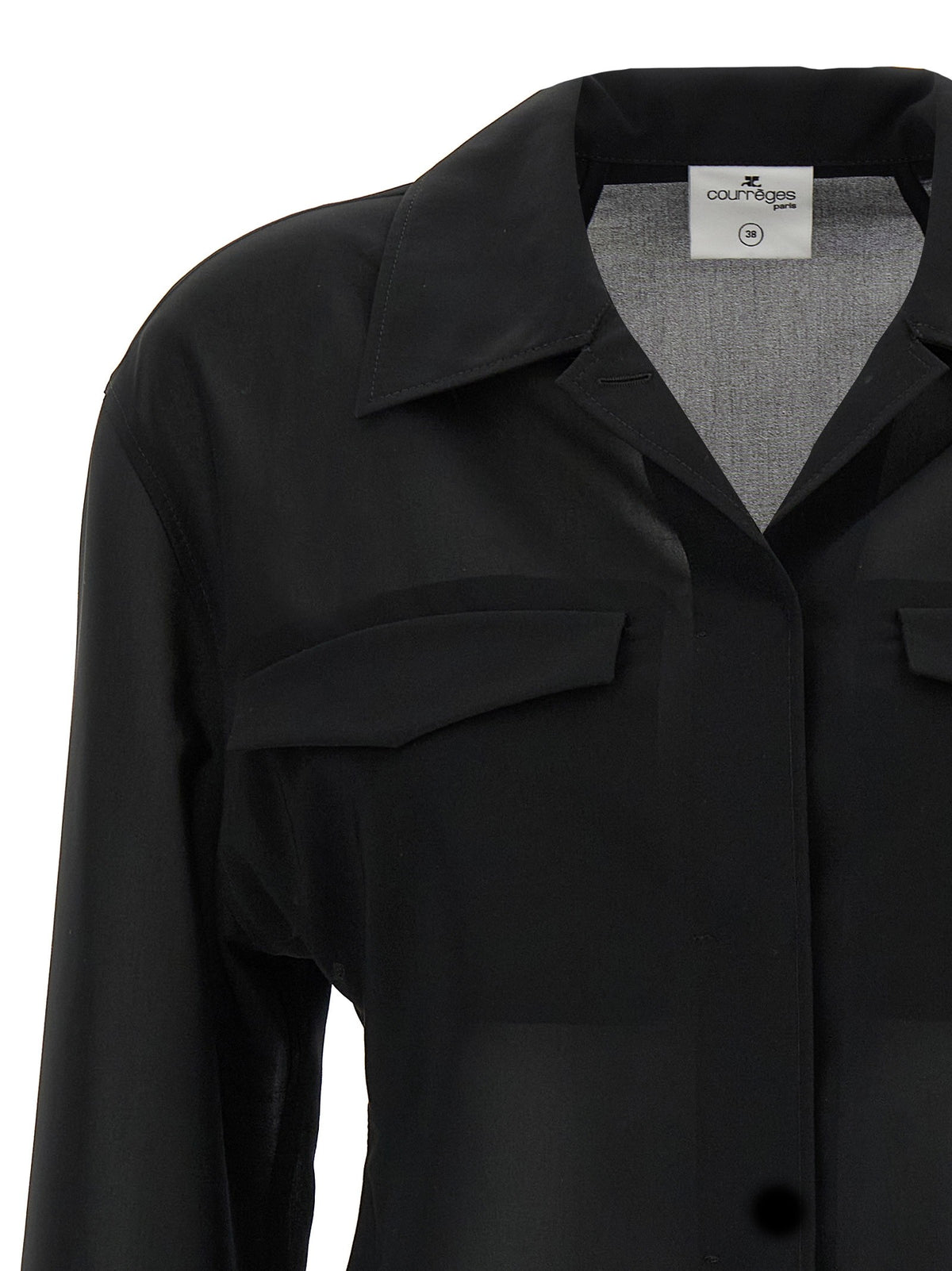 courrèges Pocket Shirt Black, view 3