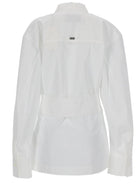 Ami Paris Women's Point Collar Shirt White, view 3
