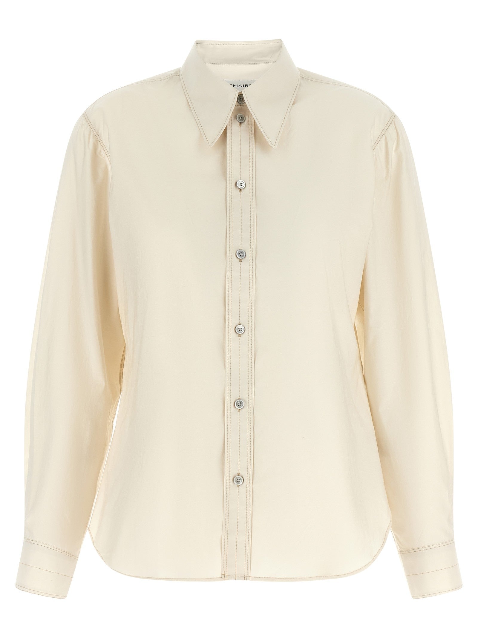 Lemaire Pointed Collar Shirt Beige