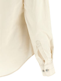 Lemaire Pointed Collar Shirt Beige